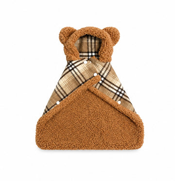 Plaid Bear Cape